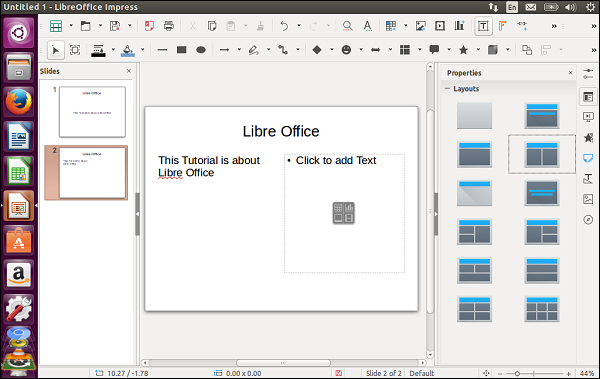 Layout Panel