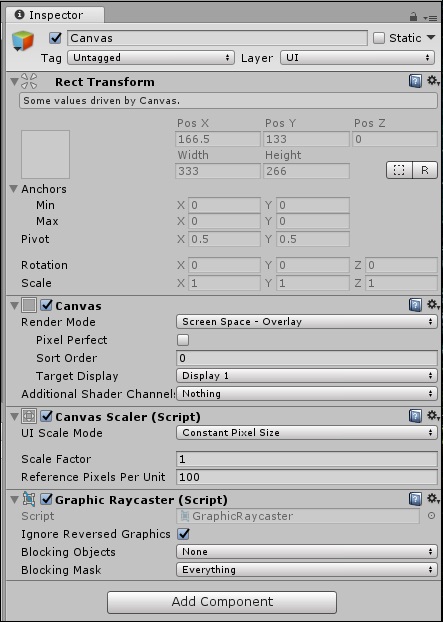 Canvas GameObject