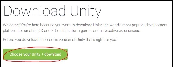 Download Unity