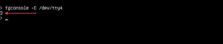 Active Virtual Terminal Number