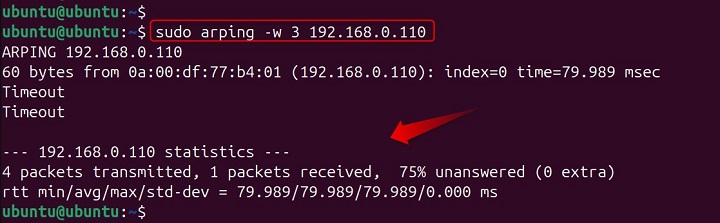 arping Command Linux 9