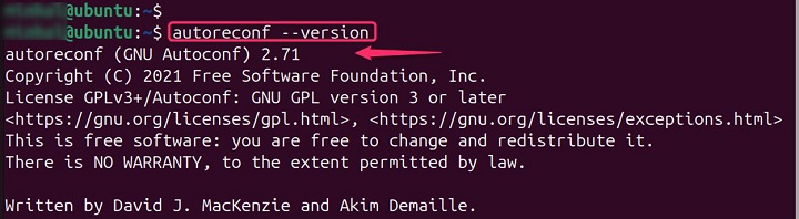 autoreconf Command Linux 3