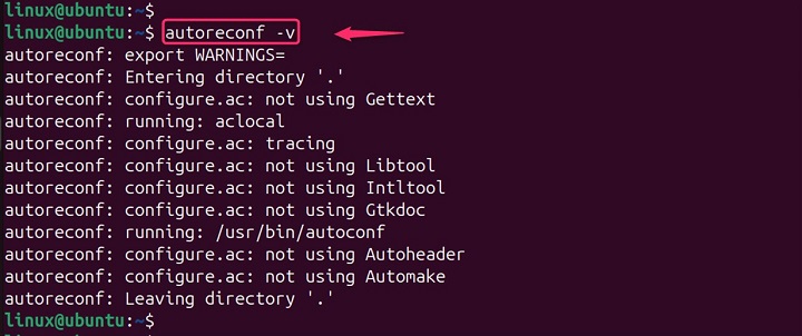 autoreconf Command Linux 5