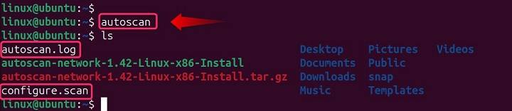 autoscan Command Linux 2