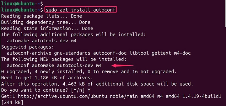 autoupdate Command Linux 1