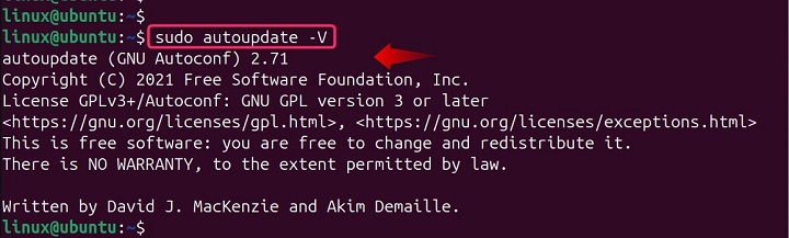 autoupdate Command Linux 3