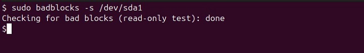 badblocks Command Linux 1