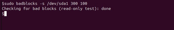 badblocks Command Linux 10