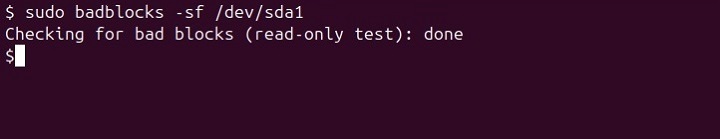 badblocks Command Linux 4