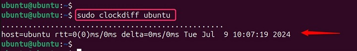 Basic Usage of clockdiff Command