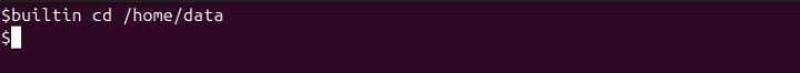 Change Directory Using builtin Command