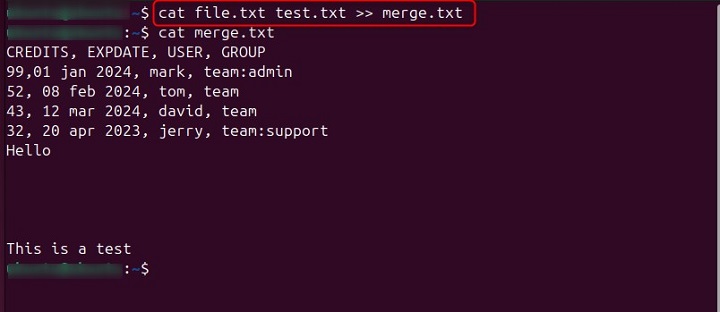 Concatenate Multiples Files