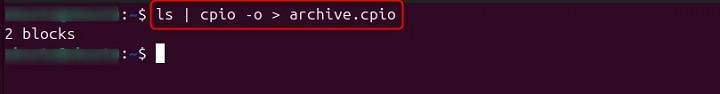 Create .cpio Archive File