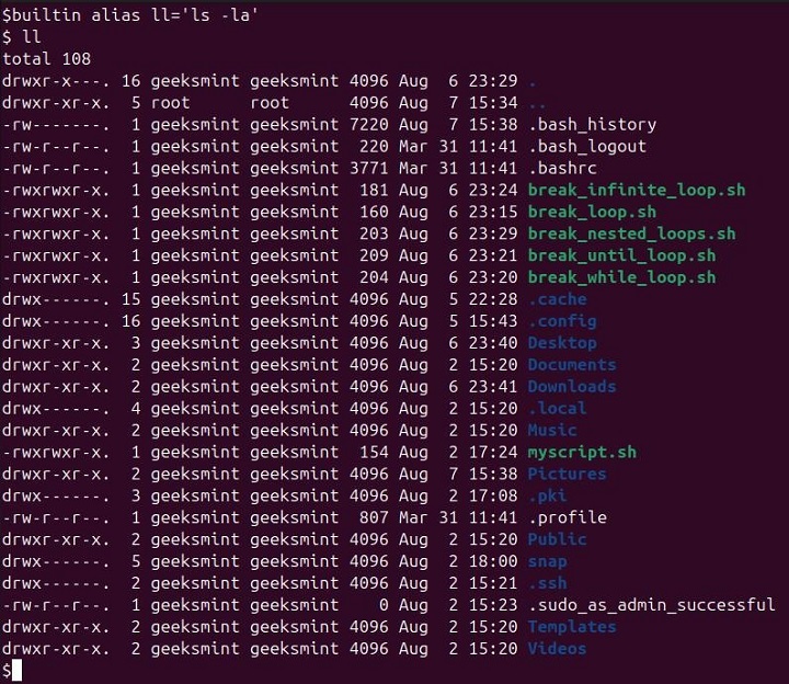 Create Shortcut builtin Command