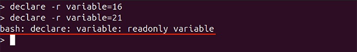 Declaring Read Only Variable