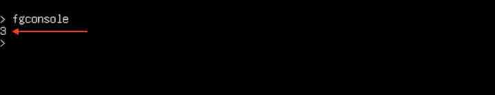 Displaying Current Virtual Terminal Number