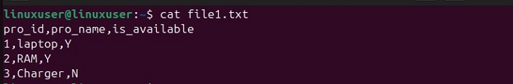 Displaying File Content in Tabular Format 1