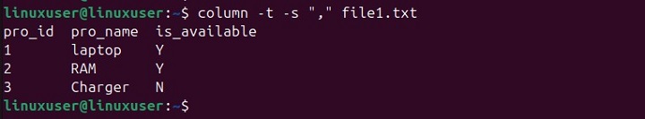 Displaying File Content in Tabular Format 2