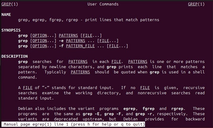 egrep Command in Linux