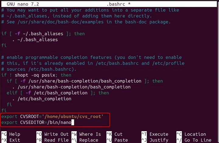 Examples of cvs Command in Linux