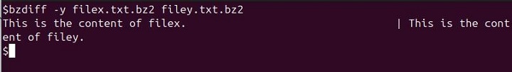 Examples of bzdiff Command 7