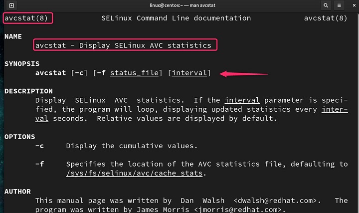 Filtering AVC Denials