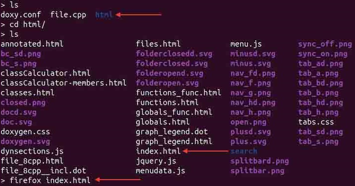 Generating Documentation doxygen Command 1