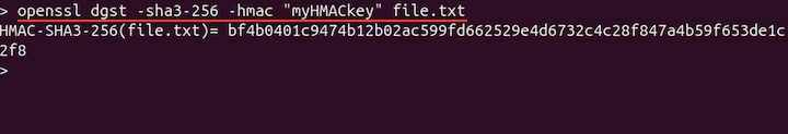 Generating HMAC of a File