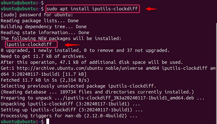 Install clockdiff Command