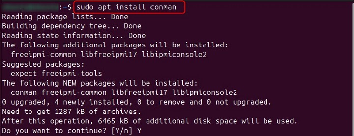 Installation conman Command in Linux