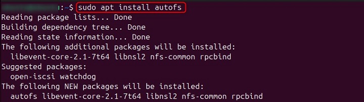 Installation of autofs in Linux