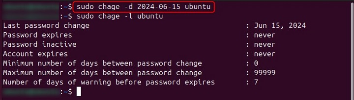 Modify Last Password Change Date