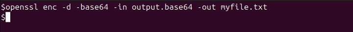 Openssl Encoding and Decoding base64 Modules 2