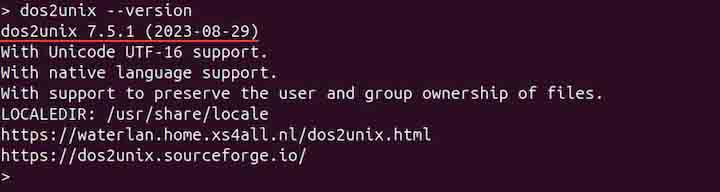 Prerequisites for Using dos2unix Command