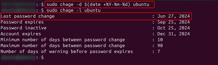 Set Last Password Change Date Explicitly