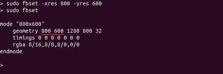 Setting Display Geometry