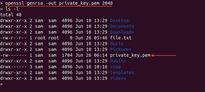 Signing a File using a Private Key 1