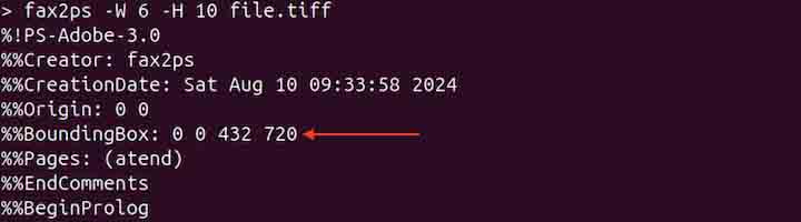 Specifying Output Page Dimensions