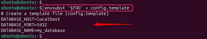 Specifying Variables for Substitution