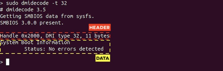 Understanding dmidecode Command Output