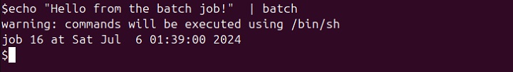 use of Batch Command