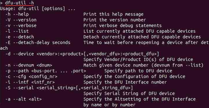 Using dfu-util Command 2