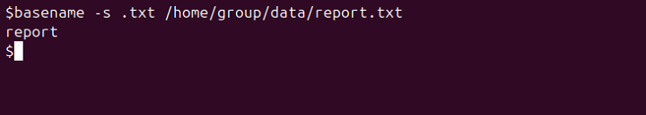 Using the -s Option and Suffix Handling 1