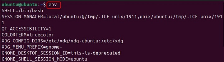 View All Environment Variables