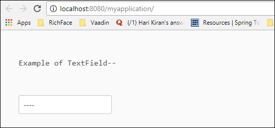 Vaadin Text Field