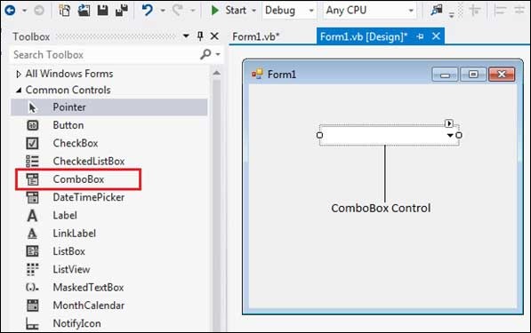 VB.Net ComboBox Control