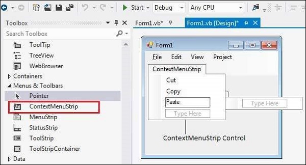 VB.Net ContextMenuStrip Control