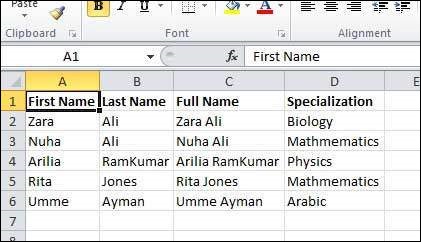 VB.Net Excel Result Form