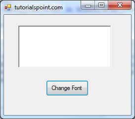 VB.Net Font dialog Example