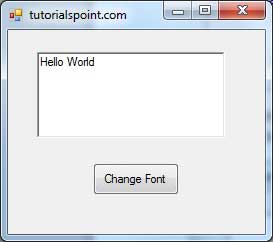 VB.Net Font Dialog Example